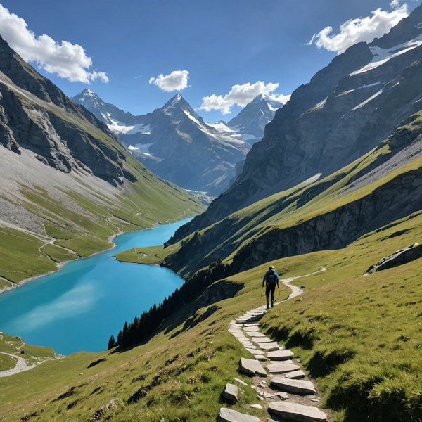 Quels sont les meilleurs itinéraires pour un trek sur le sentier de la Haute Route, Alpes suisses ?