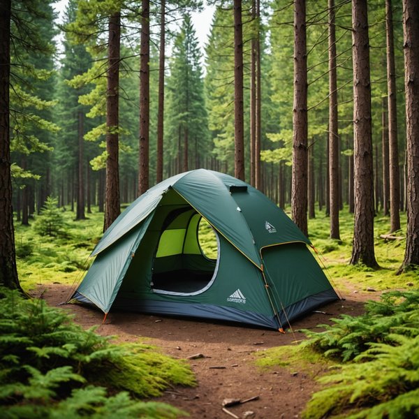 Comment choisir une tente adaptée pour un camping en région de forêt de conifères en été?