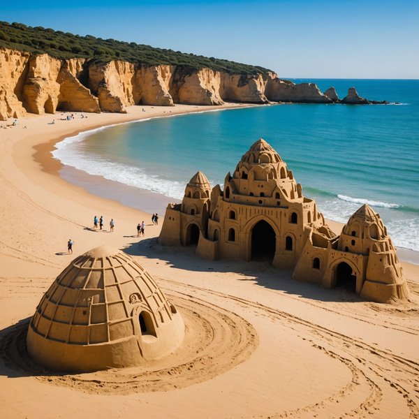 Peut-on trouver une location de vacances en Algarve avec des cours de surf et des ateliers de sculpture sur sable?